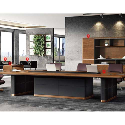 办公家具老几板办公大班WX-BT35总裁桌椅台组合文件柜茶桌厂价