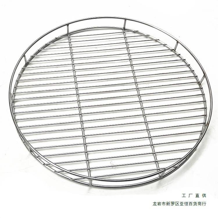 304不锈钢圆兴烧烤厨房沥水篮家用多功能不锈烧烤用具架压肉