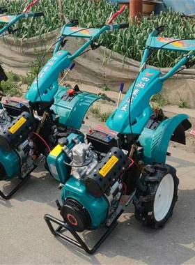 自走式耕柴油四驱后旋微机二田马力耕松土十VKV机一键启动耕地机