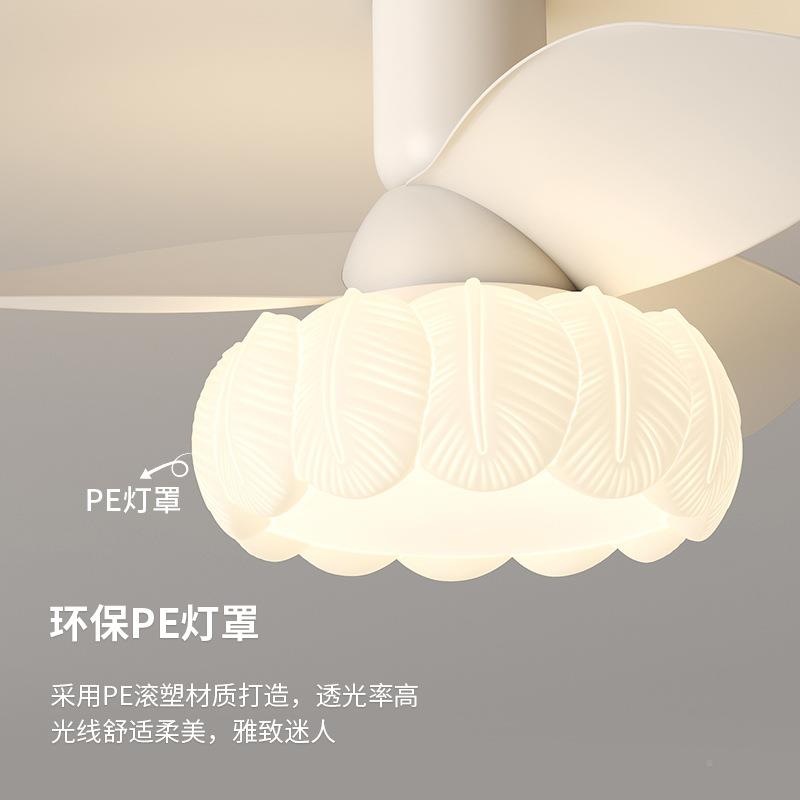 中古奶油风吊扇灯餐卧室复电扇灯古全谱创意房间厅电风扇光吸顶灯