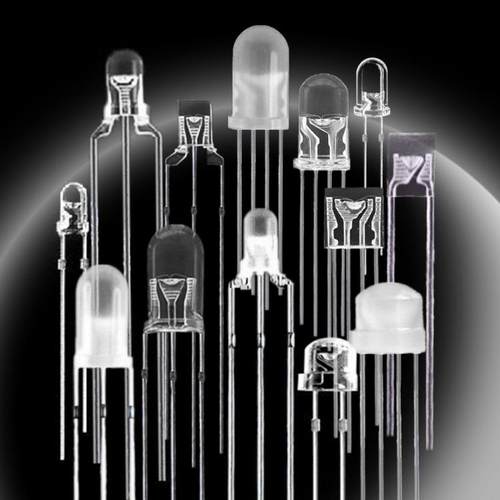 LED灯珠2*5*方形管蓝白双色led发光二XFJ极直封插灯珠式灯珠装7厂