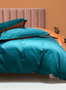 五酒店款套1080m支A类双拼长绒棉四件86661套家用1.床笠床单纯色