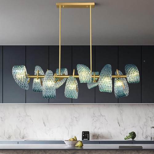 装高端轻奢创形意异家居客全餐厅卧室酒店383餐桌饰光谱护眼铜吊