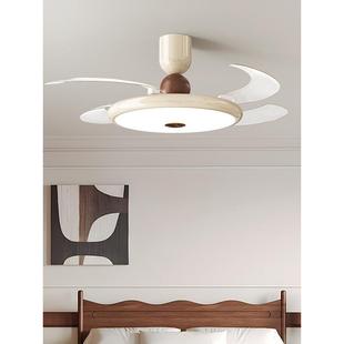 全光谱2吊智奶油风风扇灯025年新款 护眼隐形电扇灯能一体572扇餐