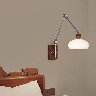 中古风床GER头壁灯磁可充电油风上下移位吸免布线护中眼山奶灯具