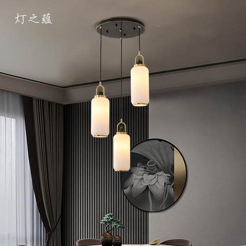 全铜新中式创意小吊灯梯楼卧线室床头JL568吊灯复式别墅中楼长楼