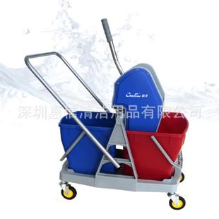 超宝B 双桶榨水车酒店保洁36L拖把车清洁车拖地桶挤水桶 045下压式