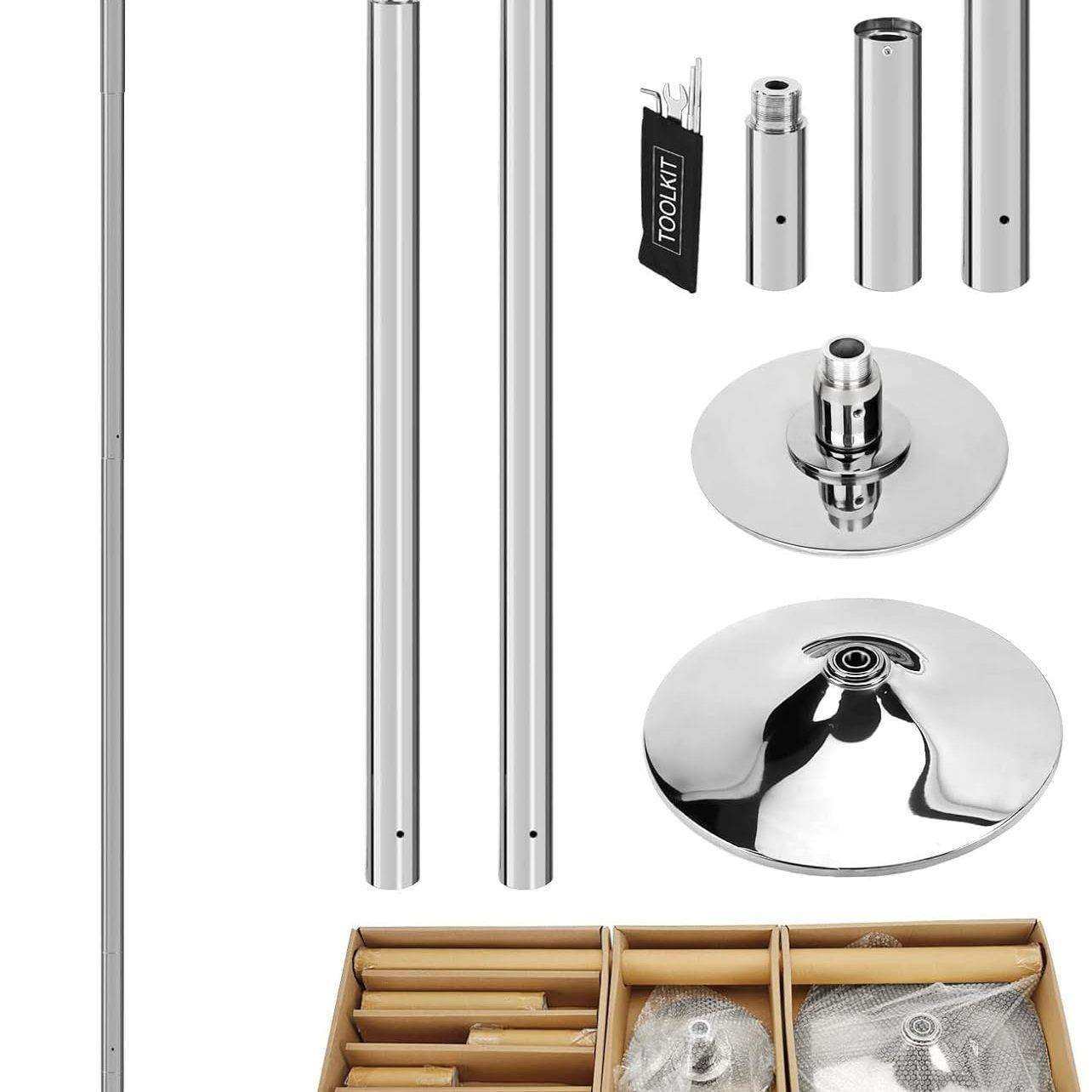 钢管舞跳舞杆DANCEPOLE舞蹈杆旋转静止可调节跳舞管不打螺丝舞杆