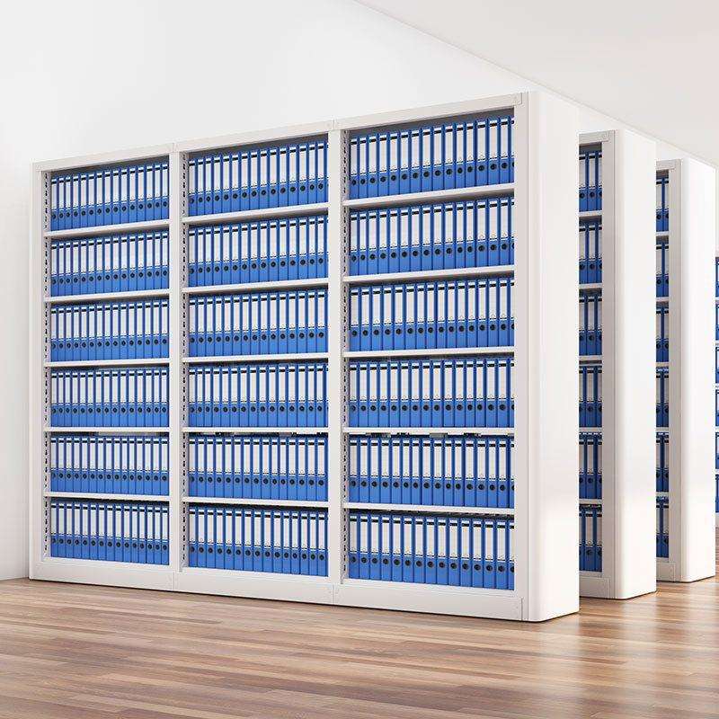 档案柜书架资料整理架文件柜办公室铁皮档案架密集架储物