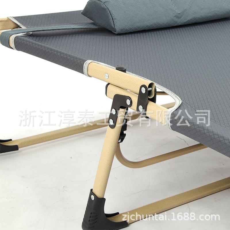 淳CT-3F047泰办室午休躺公折简易全方管加宽椅三折床户外简易叠床
