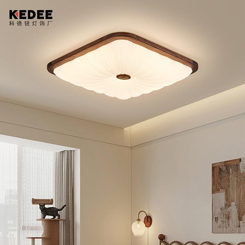 黑胡桃客厅吸灯实木全书中古顶护眼屋主灯卧室房led353灯具大全