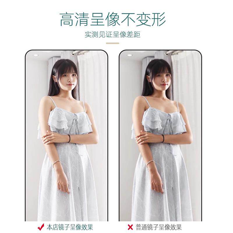 全身镜穿衣落镜子家用挂贴墙红女地生卧室宿网舍壁简约挂YJLDJ-00墙试衣镜