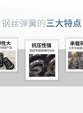 钢丝簧拉力减震弹压缩弹弹力台减震弹簧非FZQ标平生产厂簧家