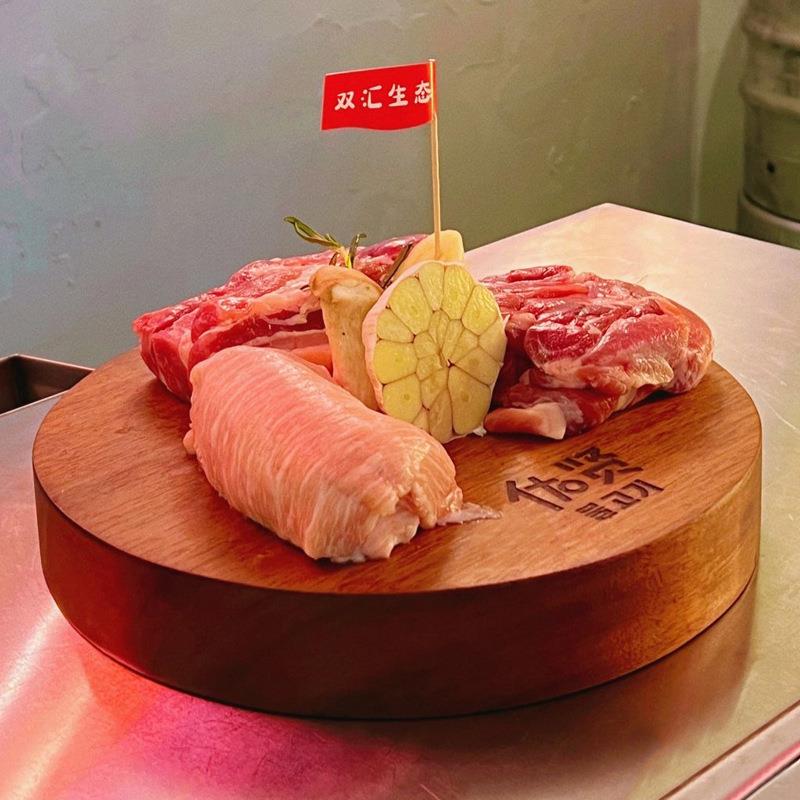 实圆木砧木板加OQO厚木板商用托盘切肉板菜防墩进口胡桃木原木霉