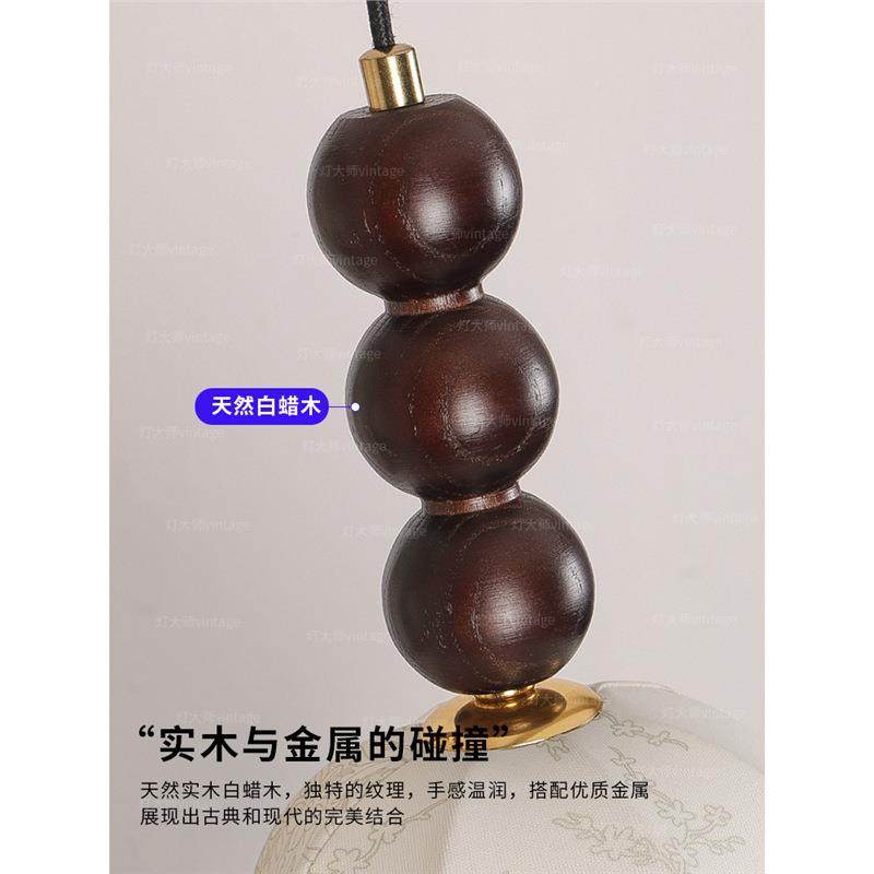 法式奶书油风吊灯中花朵花纹实布艺古餐厅吧台卧室房木衣帽间520,家装灯饰光源,智能吊灯,淘宝优惠券,粉丝福利购,淘宝优惠卷