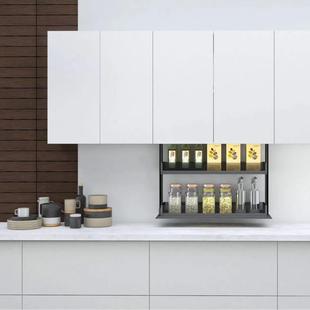 智能电动柜升降拉篮厨房橱270吊柜垂直拉下拉式 置架上下伸缩调物