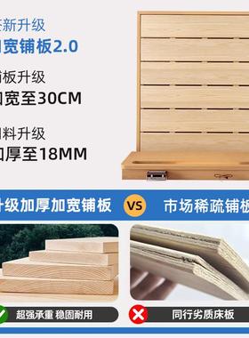 实床木现代简约双人厚1.米床家用5加大板1.JHN8米主卧出租房单人