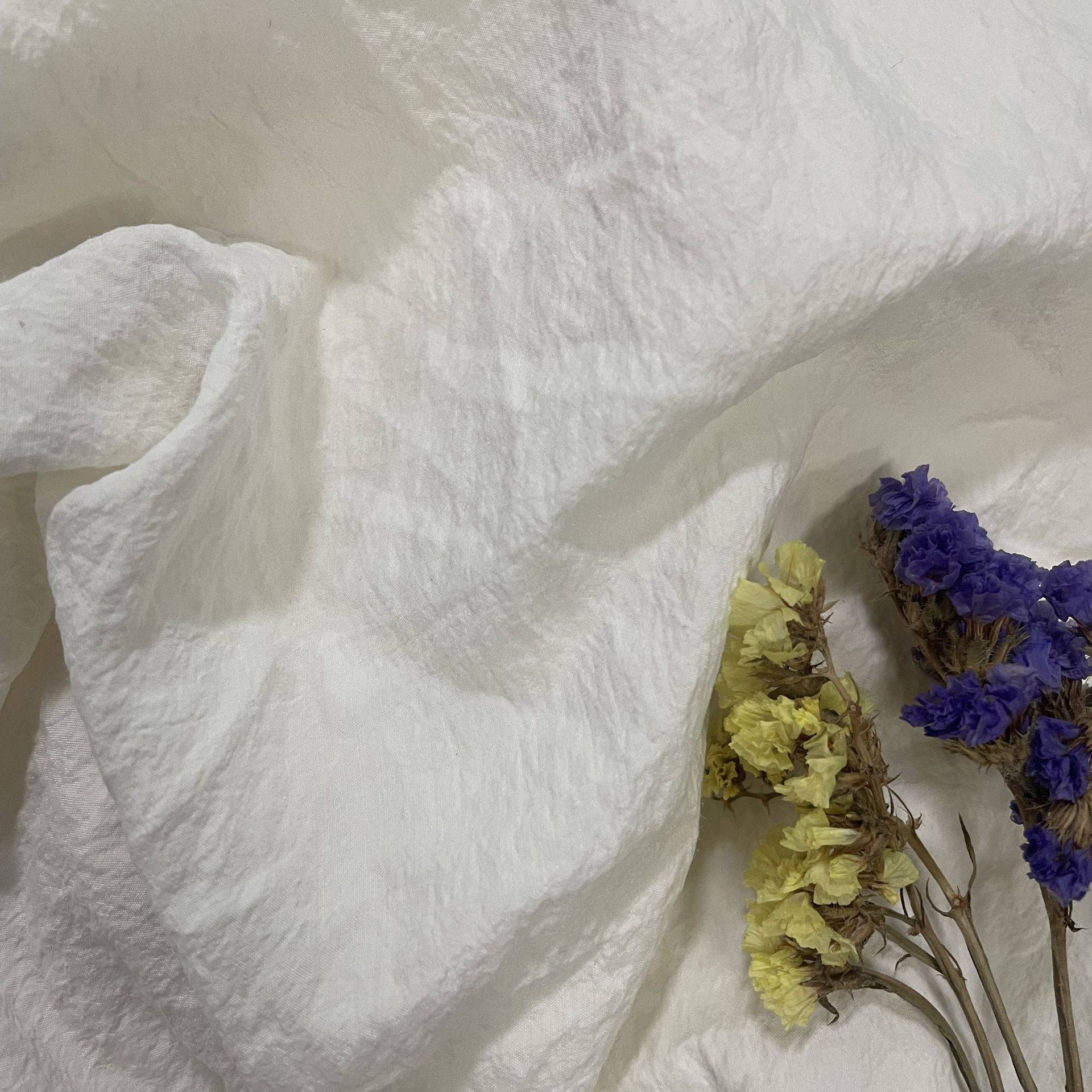 Lemaire Dry silk 干丝稠绉 真丝尼龙面料 桑蚕丝锦绉 21mm绢丝