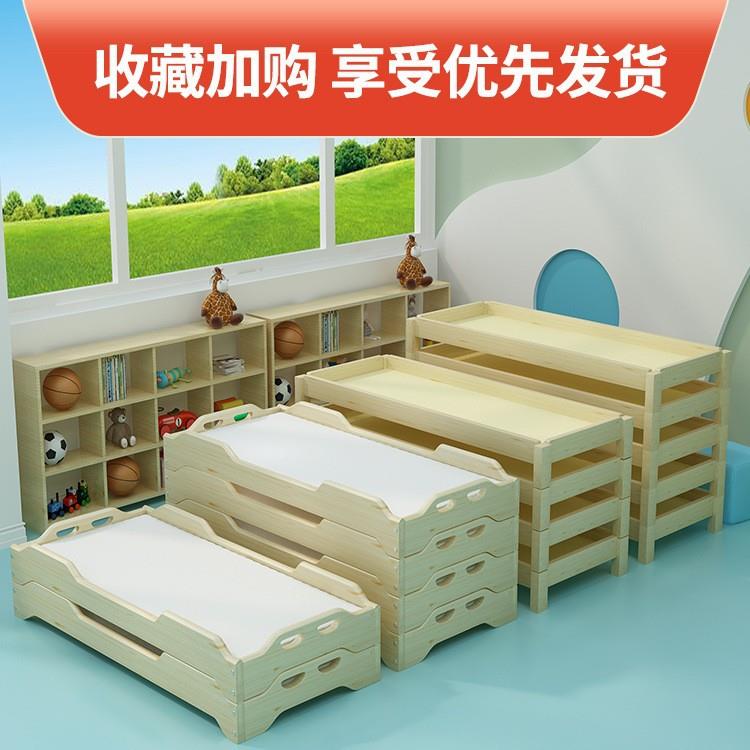 幼木儿园午睡床实木托班小学管生小床XX-TT225儿童床午休叠床叠实儿童床
