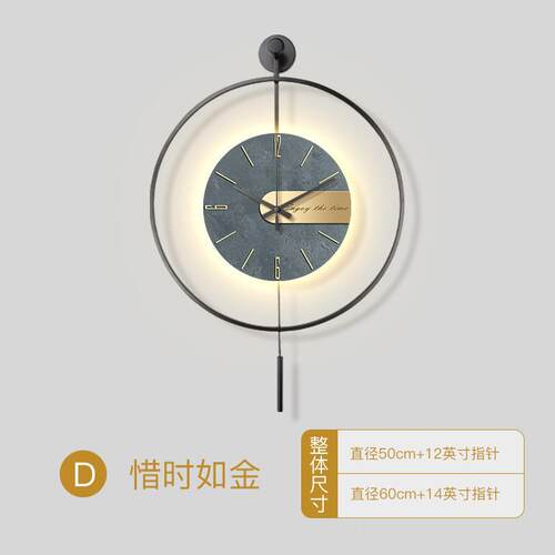 xKW西班牙表极简客厅钟意轻奢风餐创代厅装饰Wb8BmwFm挂钟简约现