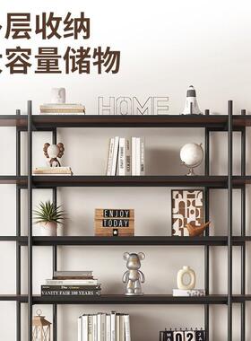 铁纳艺书架厅多层陈列架整墙置物架客收架简YFZ办公室隔断落约地