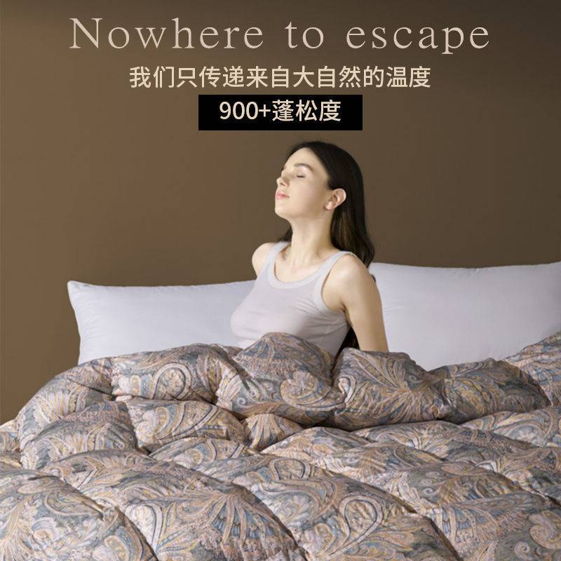 酒店羽绒被95白鹅绒冬被鸭绒被子被芯单人双人加厚保暖冬季