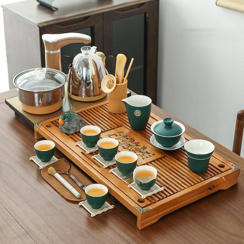 茶盘茶用具茶一整潇炆工厂体套带烧水套装家全自动整套功夫办公室