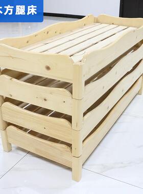 木床生厂家儿童午休木床托产管午睡实XWT-1300床幼儿园实木方腿松