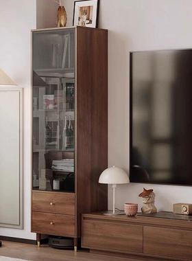 玻璃酒柜靠墙家用型轻奢边现代柜简约书餐柜高档餐HSW厅酒柜收纳