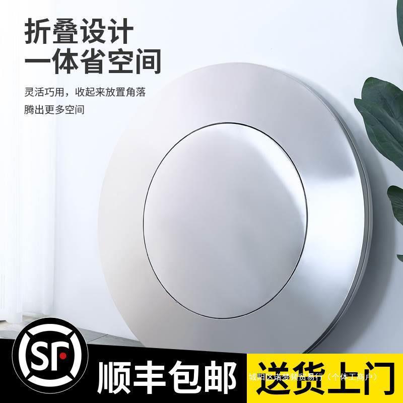 304不锈钢两用饭桌卫折叠家可用客KRS厅饭桌桌餐桌多功能新面款生