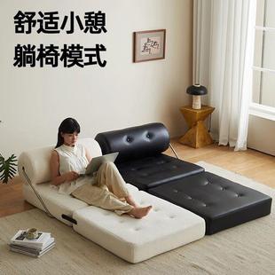 单人吉沙发床布艺可客厅懒CAB人躺睡单人小型户简 店铺塔热销