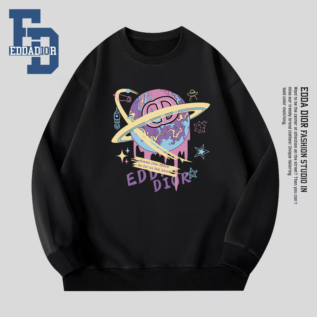 2025秋冬新款男装卫衣男女宽松落肩礼盒礼袋款休闲上衣20