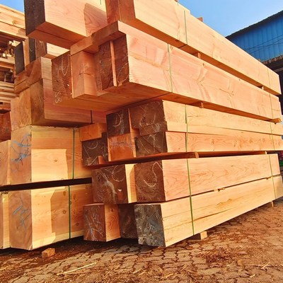 户外防腐木油浸木货车枕木垫木梯形斜坡垫三角木吊车支腿铁路木方