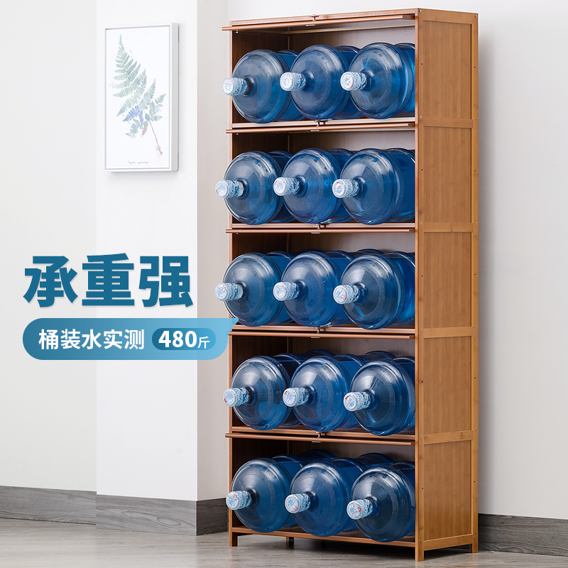 收纳柜带门置物架家用客厅玩具收纳柜子多层储物柜木质书柜五斗柜