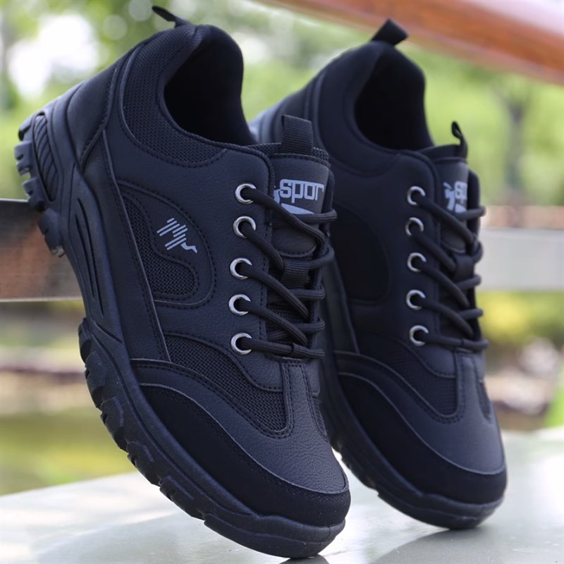 登山鞋男徒步户外运动鞋防滑耐磨休闲跑步鞋男劳保鞋透气旅游鞋子