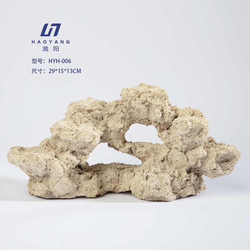 新款海水缸免爆藻快速开缸培菌造景石人造石海缸珊瑚造景澔阳澔海