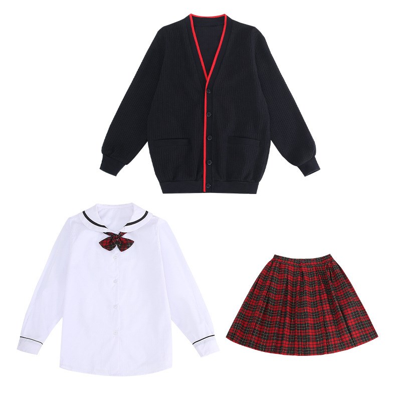 新款 制服四件套冬装衬衣毛衣生班服深圳小学校服校服/园服