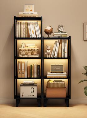 书落地柜家置纳物架客厅多层带柜门COJ收储物柜简易用墙边办公室