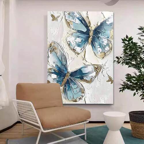 纯手油画客地厅SH136玄关过道立体肌理装饰挂画大绘幅抽象代简约