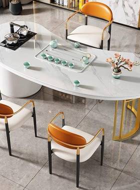 现代简约阳组台茶桌VXY泡椅合家用小茶岩板茶台桌椅组合客厅移动