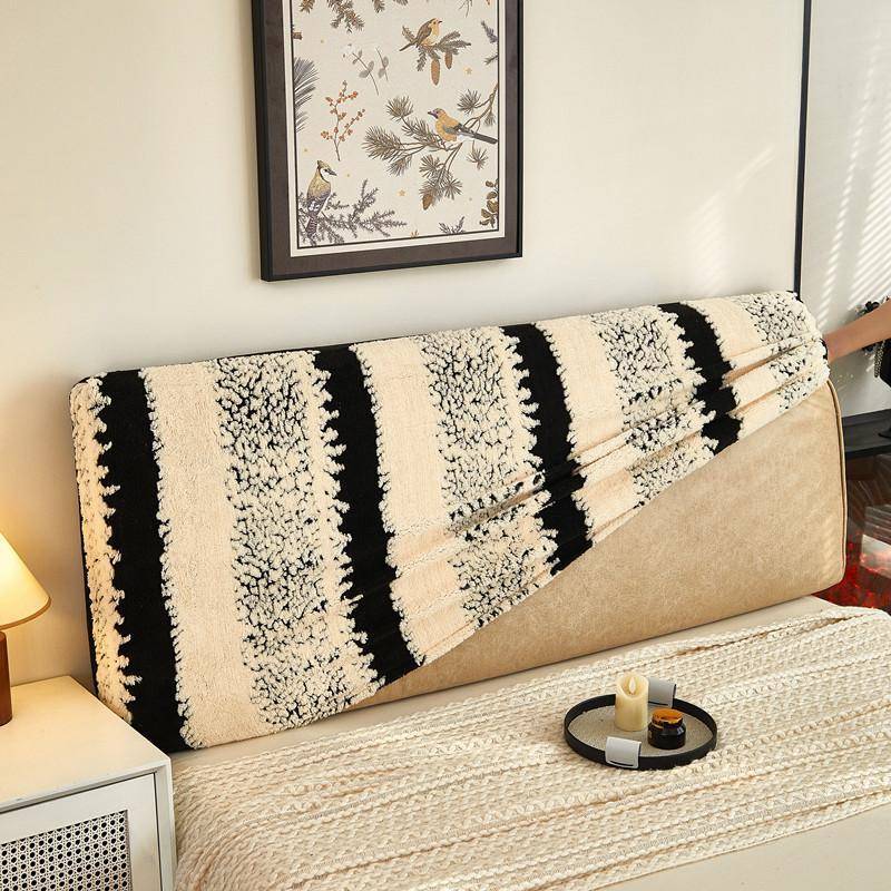 套新Fh($p^ld?舒绒5棉床头罩202款全包靠背软包保护罩卍能通用感