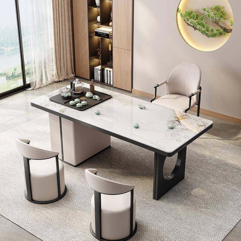 阳台喝茶桌组合茶几RUA泡茶一体客桌厅茶几桌现代约简茶轻岩板茶