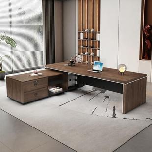 办公桌老板桌简约现代奢总裁桌办公家具广东轻经理大班LBZ-0016室