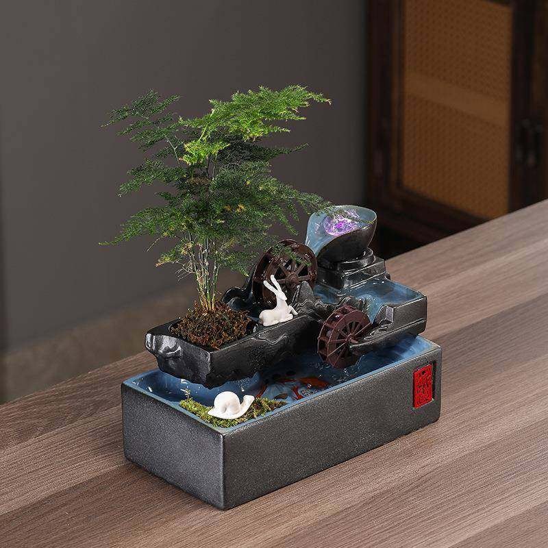 流水摆件VCI循水环观养过滤器鱼缸客厅生景财鱼流水摆件水景陶瓷,家居饰品,流水摆件,淘宝优惠券,粉丝福利购,淘宝优惠卷