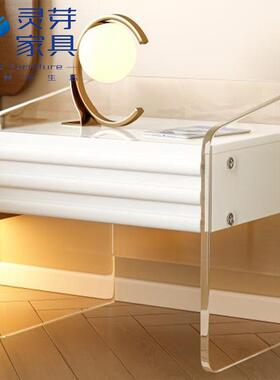 新亚克悬浮床头柜网红极收纳柜卧室组装床边柜CTG20252智款能力储