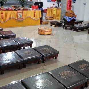 凳佛寺拜佛狮脚磕凳头拜禅大修跪拜实木禅修垫家用蒲25339388团拜