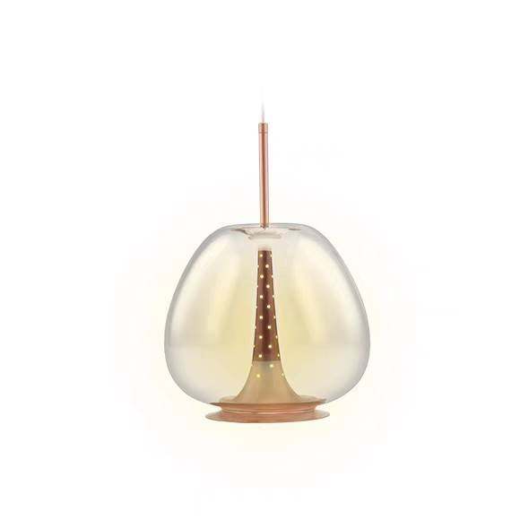 国风原木落地灯 欧式轻奢吊灯 卧室新中式吊灯餐厅玻璃圆球小台灯