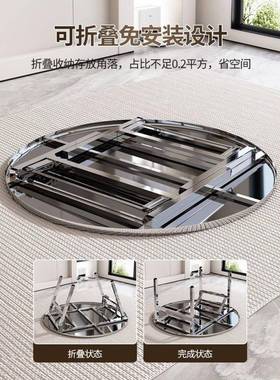 特厚全不钢桌可折叠外酒UDD席摆户摊烧圆烤商用餐锈桌出租房桌子
