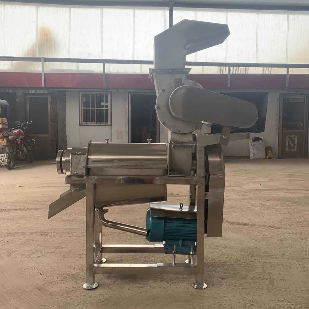 1吨产量破碎打汁机西瓜水果压榨机鲁强牌果蔬压汁机