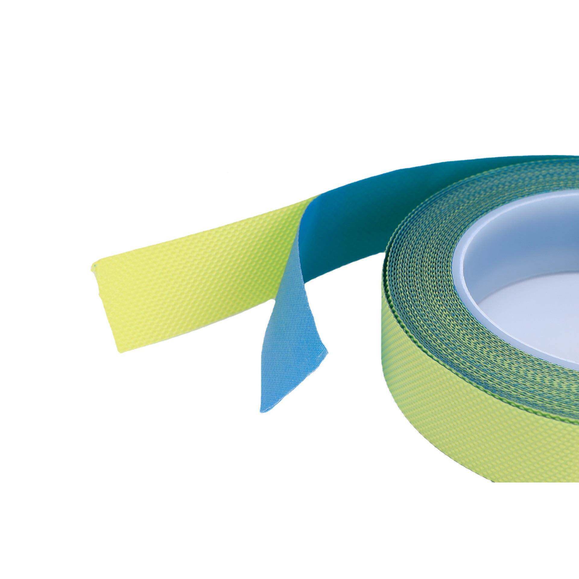 耐高温不布胶蓝色0.5MM玻璃带喷残涂胶遮蔽胶带